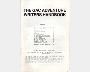 The GAC Adventure Writers Handbook
