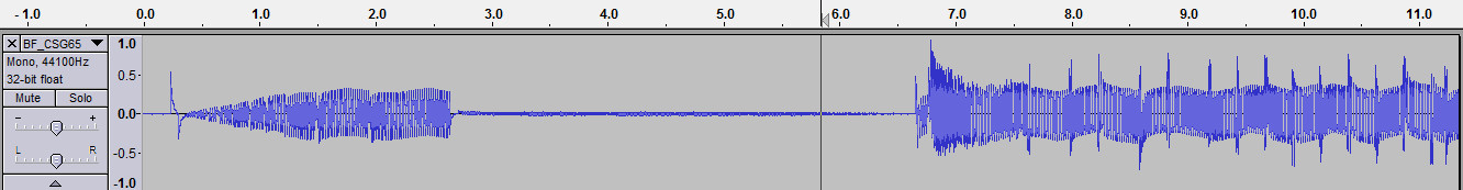 Silent speech waveform